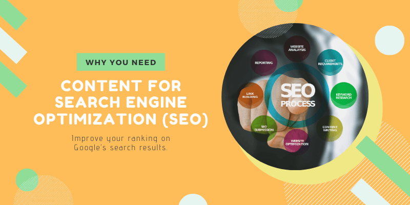 Why You Need Content For Search Engine Optimization (SEO)